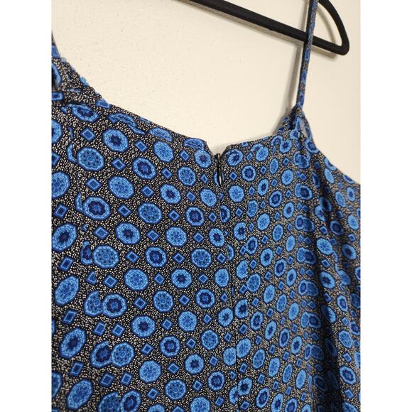 Vintage y2k Xhilaration Dress milkmaid Midi Floral Hippie Groovy Tank Cami - Picture 6 of 7